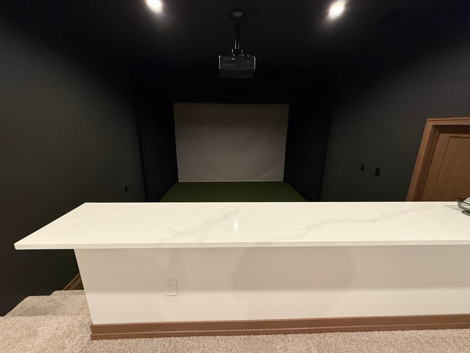 Basement · Detrie Builders in Ledgeview · 2026 Fall Showcase of Homes: Lifestyle — bar looking into the bay