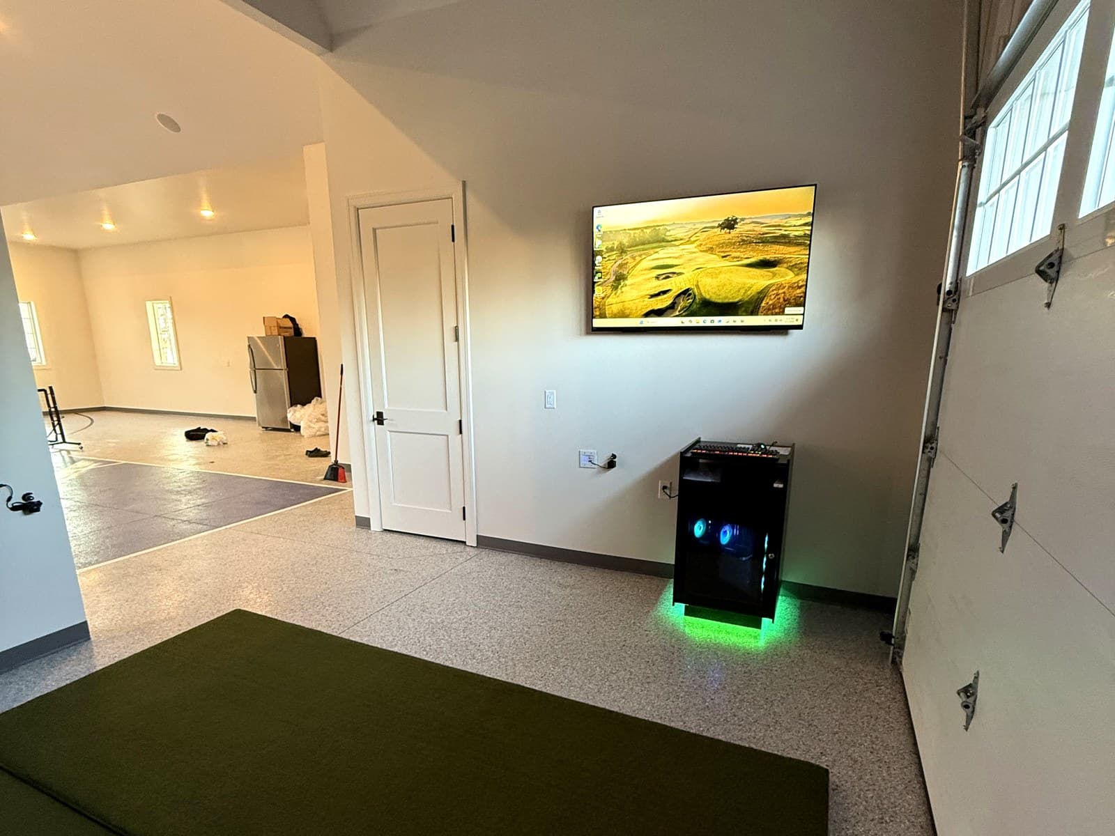 Garage · Dorn Custom Homes in Allouez · 2026 Brown County Showcase of Homes: Hitting station detail