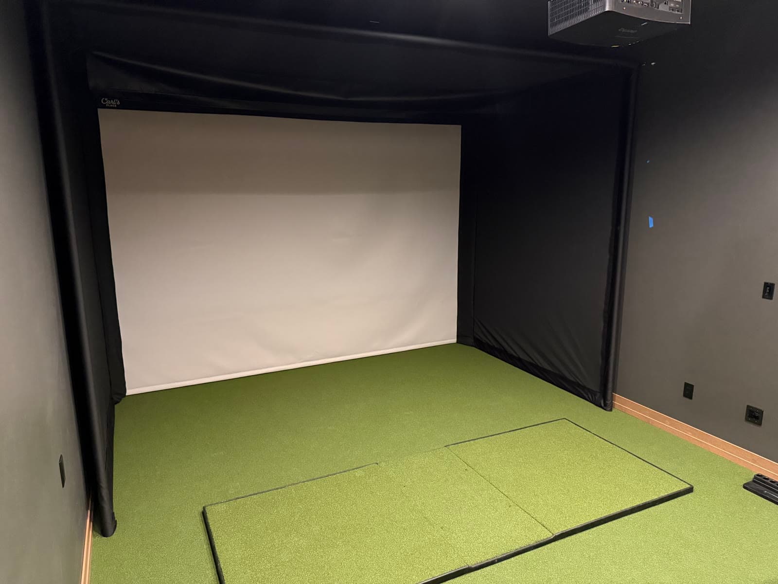 Basement · Detrie Builders in Ledgeview · 2026 Fall Showcase of Homes: Carl's Place enclosure / projector